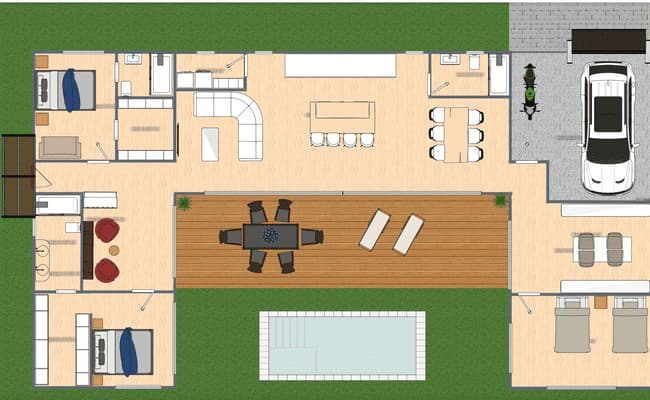 PLANO MODELO 180M2 U